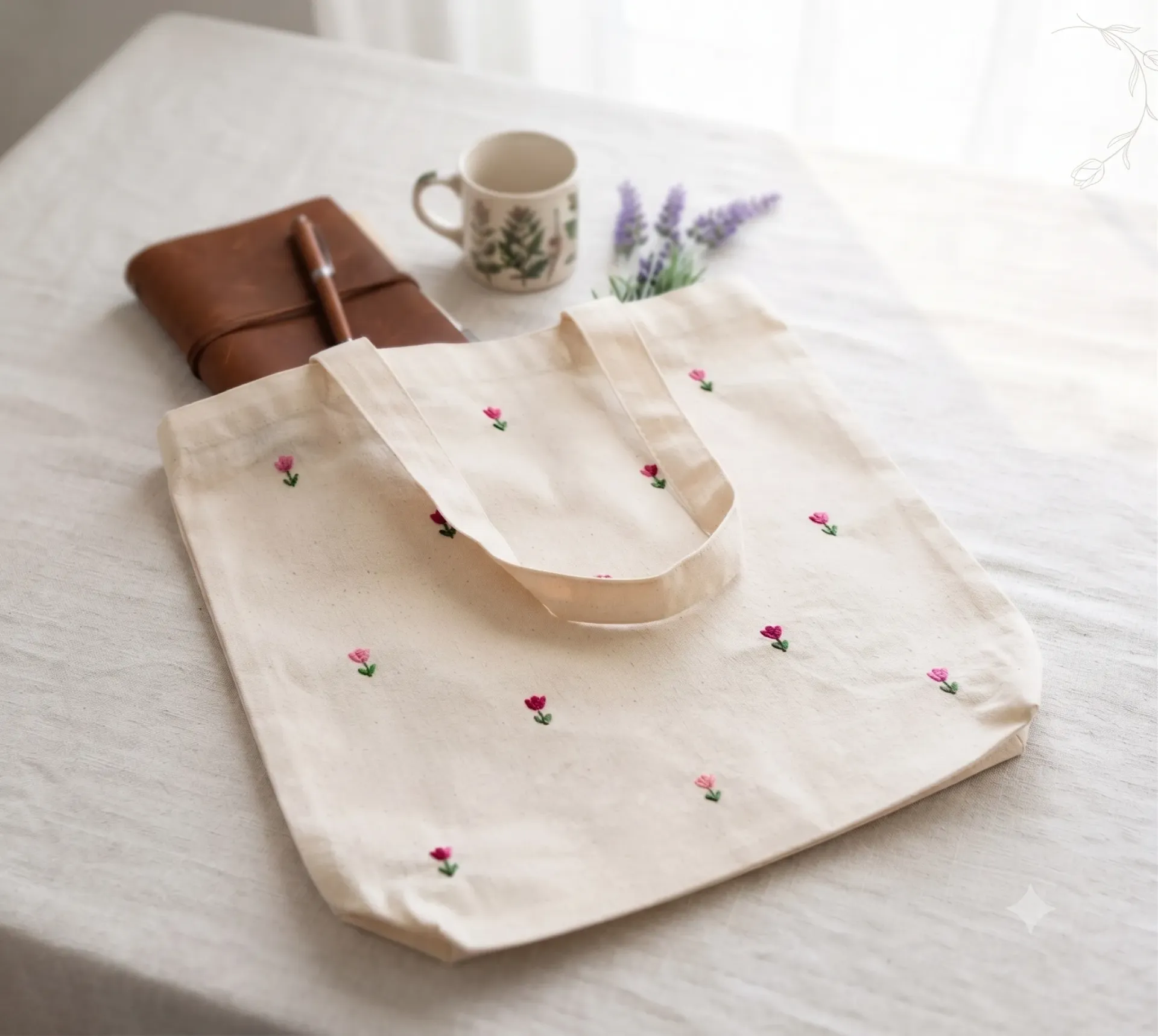 Pink Tulip Tote
