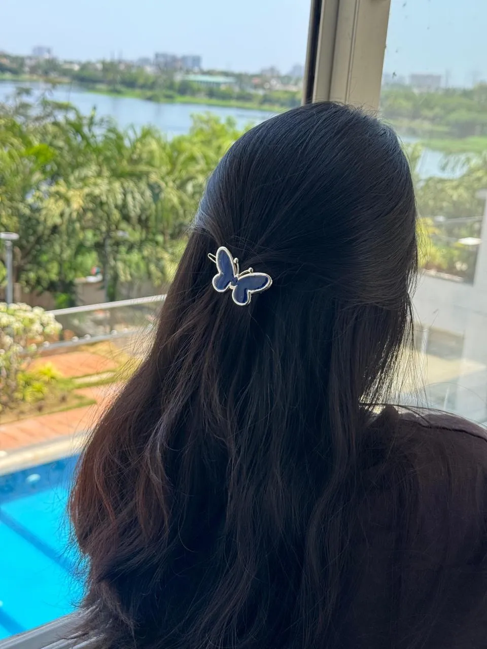 Sapphire Papillon Pin